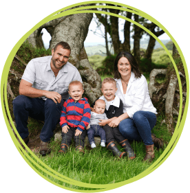 Matt, Pippa and children who run Westcountry Premium Venison